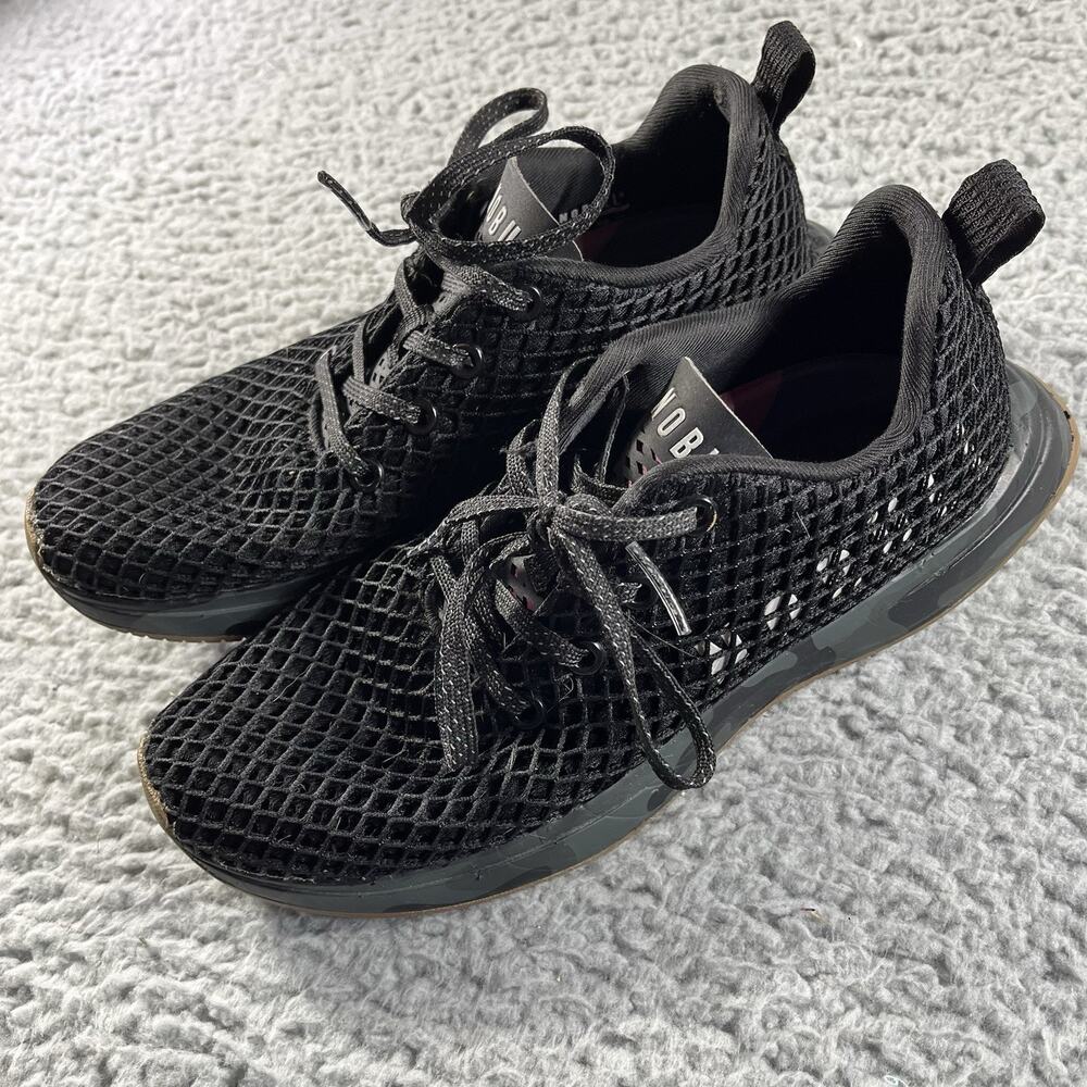 NOBULL Trainer Black Mesh Camo Midsole Workout Shoes Women's 8 Mens 6.5